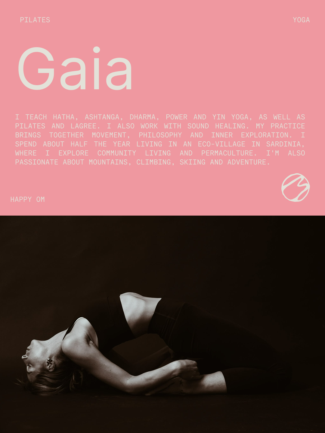 Gaia — Happy Om teacher portrait and biography