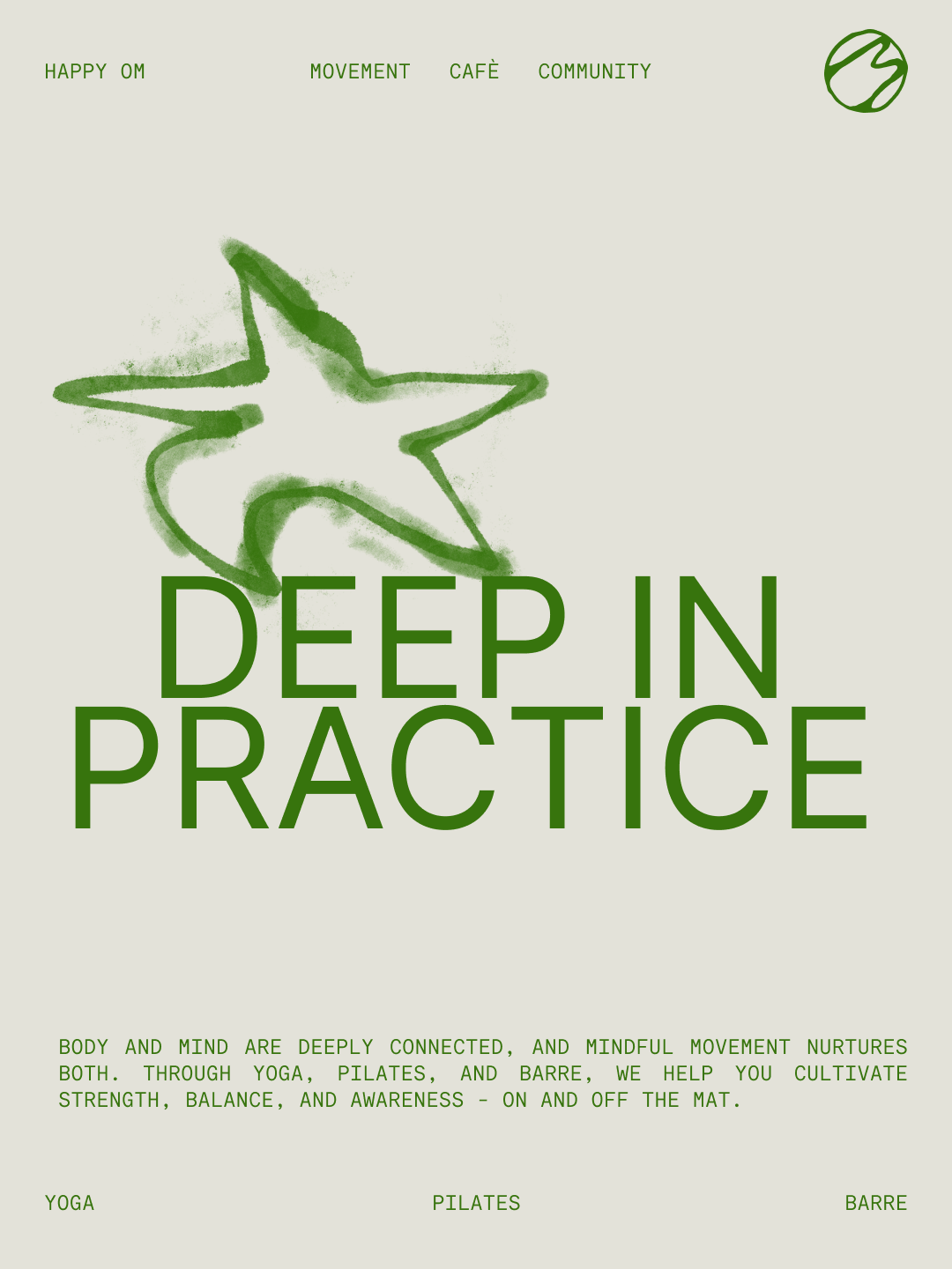 Deep in practice — body and mind are deeply connected, and mindful movement nurtures both.